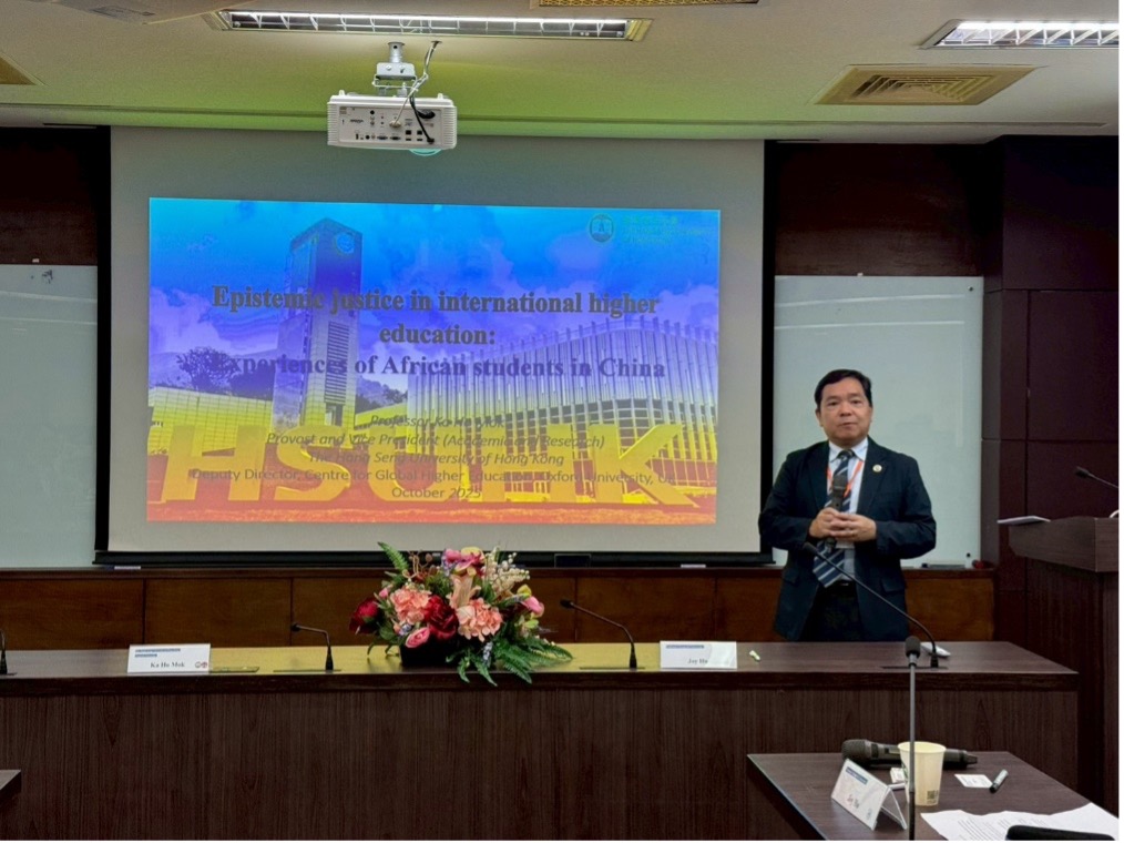 Presentation by Professor Ka Ho Mok from Hang Seng University of Hong Kong